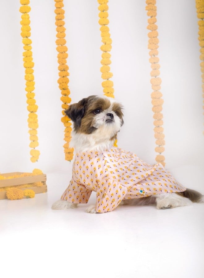 15 BUTTONS Sanskriti Dog Kurta | Premium Soft Cotton Ethnic Wear for Dogs & Puppies | Comfortable, Breathable & Lightweight Pet Clothing | Traditional Indian Outfit for Festivals & Weddings - Image 4